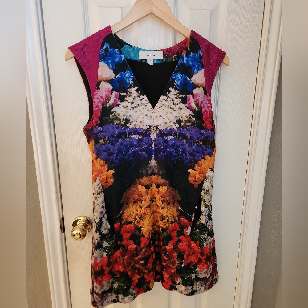Cameo Pink Sheath Mini Dress Sleeveless   Fully-lined with POCKETS!